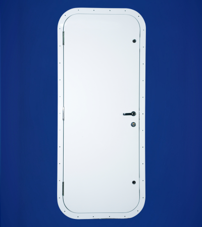 Hinged door