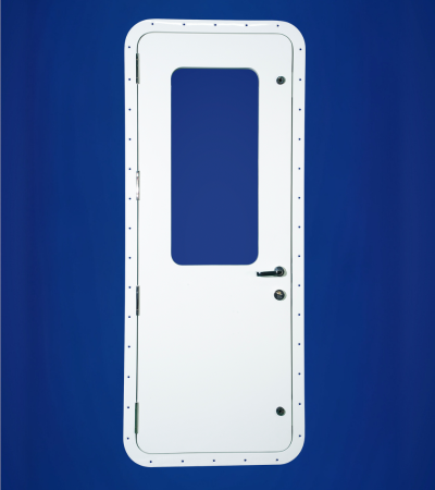 Hinged door