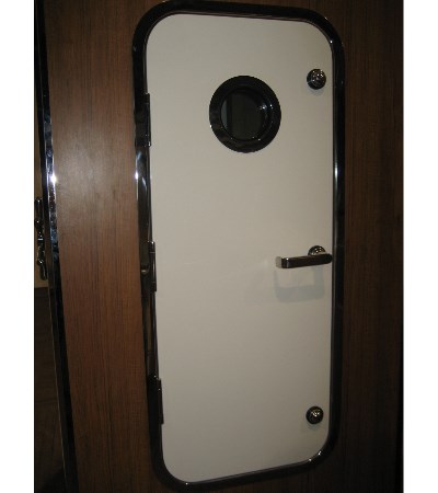 Hinged door