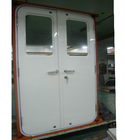 Hinged door